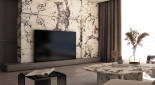 Calacatta Viola TV Ünitesi Uygulaması