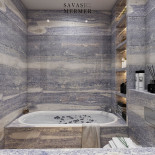 Crystal Blue banyo küvet duvar uygulaması