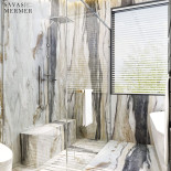 Azul Montana Mermer Banyo Tezgah Uygulaması