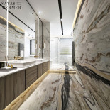 Azul Montana Mermer Banyo Mermer Uygulaması