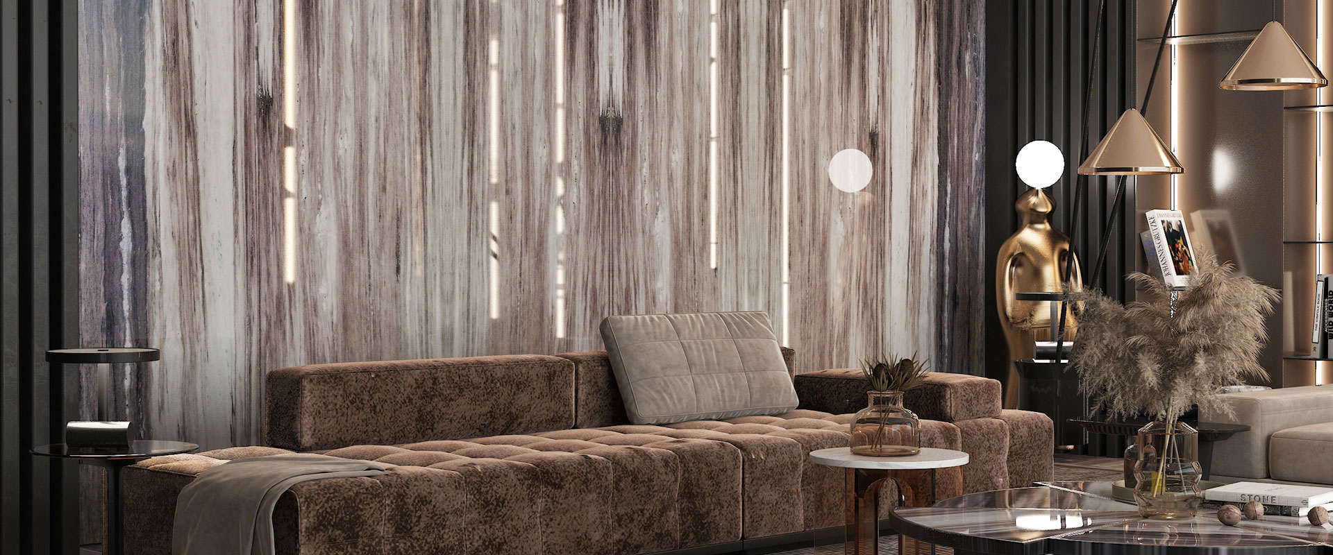 الرخام البني