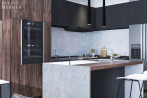 Bianco Carrara Marble Kitchen