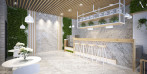 Bianco Carrara Marble Bar Counter