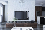 Bianco Carrara Marble Tv Unite